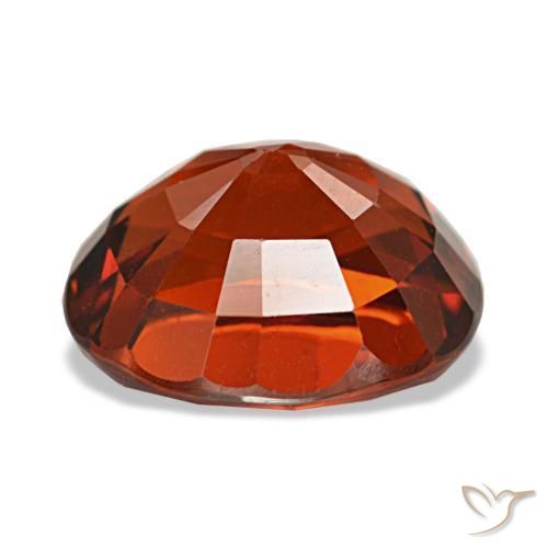 Granato spessartite naturale rosso da 4,35 ct, taglio ovale, VVS-VS