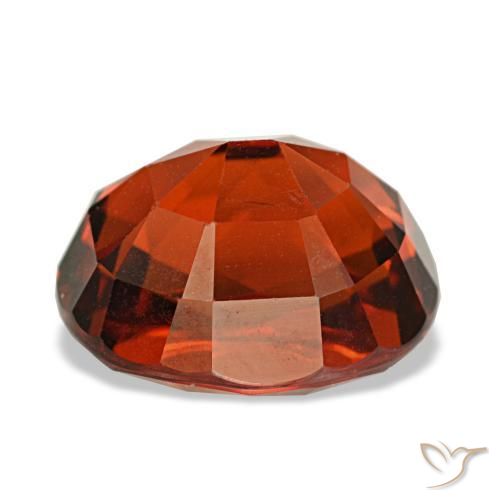 Granato spessartite naturale rosso da 3,89 ct, taglio ovale, VS