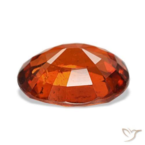 Granato spessartite naturale rosso da 3,55 ct, taglio ovale, VS