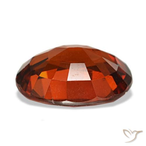 Granato spessartite naturale rosso da 4,00 ct, taglio ovale, VS