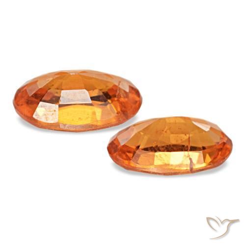 Granato spessartite naturale arancione da 1,12 ct, taglio ovale, VS-SI
