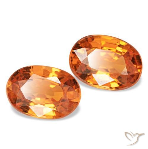 Granato spessartite naturale arancione da 1,13 ct, taglio ovale, VS