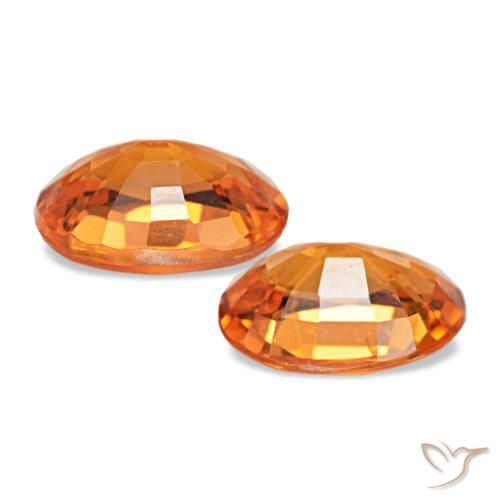 Granato spessartite naturale arancione da 1,13 ct, taglio ovale, VS