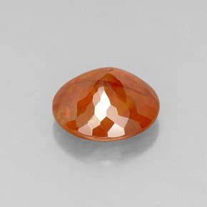 Sfalerite naturale arancione da 6,17 ct, taglio rotondo, SI-I1
