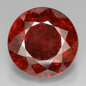 Sfalerite naturale arancione da 27,80 ct, taglio rotondo, VS-SI