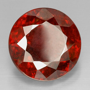 Sfalerite naturale arancione da 27,80 ct, taglio rotondo, VS-SI