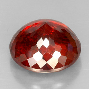 Sfalerite naturale arancione da 27,80 ct, taglio rotondo, VS-SI