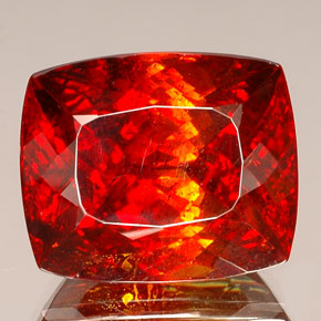 Sfalerite Arancio rosso naturale da 58.99 ct, Taglio a cuscino, VS-SI
