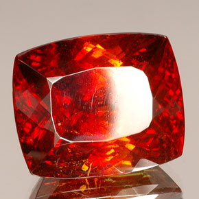 Sfalerite Arancio rosso naturale da 58.99 ct, Taglio a cuscino, VS-SI