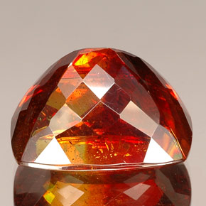 Sfalerite Arancio rosso naturale da 58.99 ct, Taglio a cuscino, VS-SI
