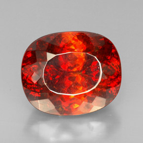 Sfalerite naturale arancione da 54,74 ct, trasparente, trasparente/traslucido