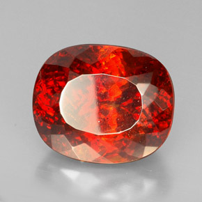 Sfalerite naturale arancione da 54,74 ct, trasparente, trasparente/traslucido