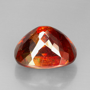Sfalerite naturale arancione da 54,74 ct, trasparente, trasparente/traslucido