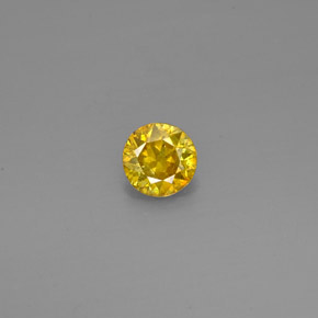 Sfalerite naturale giallo da 0,47 ct, taglio rotondo, SI