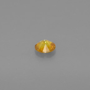 Sfalerite naturale giallo da 0,47 ct, taglio rotondo, SI