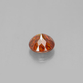 Sfalerite Arancio rosso naturale da 1.13 ct, Taglio rotondo, SI