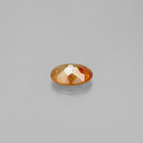 Sfalerite naturale arancione da 0,72 ct, taglio ovale, SI