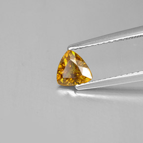 Sfalerite naturale giallo da 0,62 ct, trillion, SI