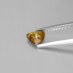 Sfalerite naturale giallo da 0,62 ct, trillion, SI