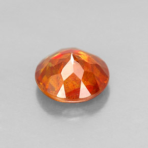 Sfalerite Arancione naturale da 0.86 ct, Taglio rotondo, SI