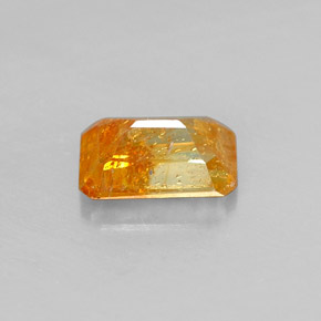 Sfalerite Giallo oro naturale da 0.58 ct, Taglio smeraldo, SI