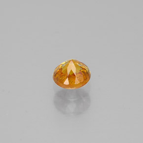 Sfalerite naturale arancione da 0,30 ct, taglio rotondo, VS-SI