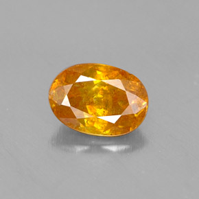 Sfalerite Giallo oro naturale da 0.66 ct, Taglio ovale, VS