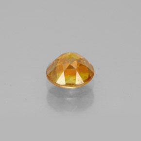 Sfalerite naturale giallo da 0,55 ct, taglio rotondo, SI