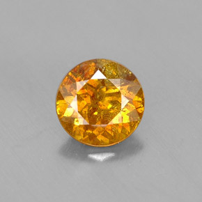 Sfalerite naturale multicolore da 0,67 ct, taglio rotondo, VS-SI