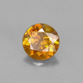 Sfalerite naturale multicolore da 0,67 ct, taglio rotondo, VS-SI