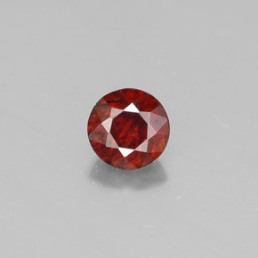 Sfalerite naturale arancione da 0,50 ct, taglio rotondo, VS-SI