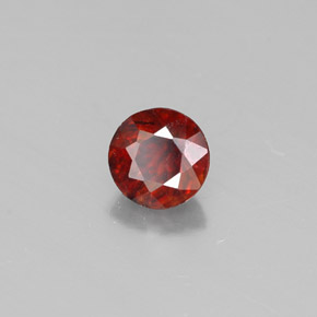 Sfalerite naturale arancione da 0,50 ct, taglio rotondo, VS-SI