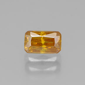 Sfalerite naturale giallo da 0,59 ct, taglio smeraldo, VS-SI