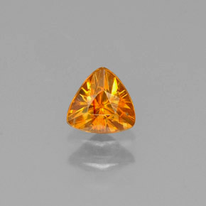 Sfalerite Giallo oro naturale da 0.32 ct, Taglio trillion, VS-SI