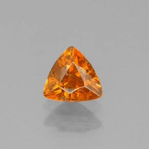 Sfalerite naturale arancione da 0,50 ct, trillion, VS-SI