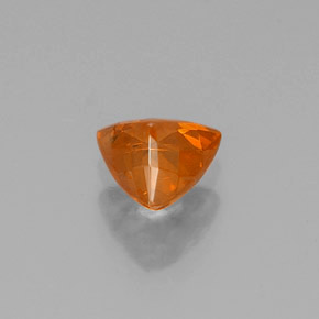 Sfalerite naturale arancione da 0,50 ct, trillion, VS-SI