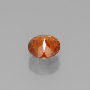 Sfalerite naturale arancione da 0,40 ct, taglio rotondo, VS-SI