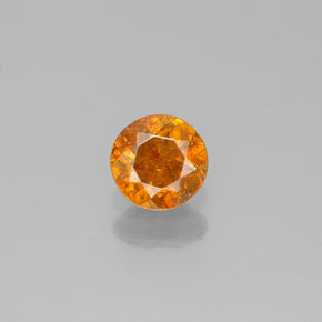 Sfalerite naturale giallo da 0,32 ct, taglio rotondo, SI