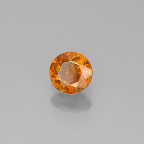Sfalerite naturale giallo da 0,32 ct, taglio rotondo, SI