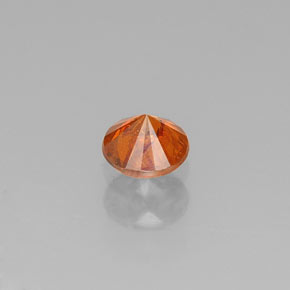 Sfalerite Arancio rosso naturale da 0.31 ct, Taglio rotondo, SI