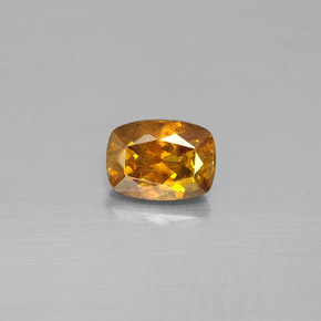 Sfalerite naturale giallo da 0,86 ct, taglio a cuscino, SI