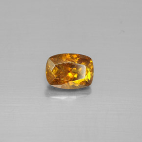 Sfalerite naturale giallo da 0,86 ct, taglio a cuscino, SI