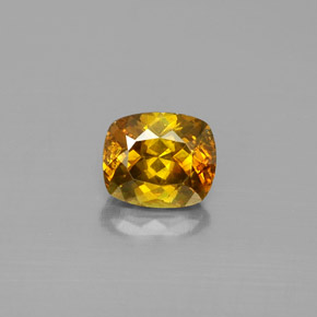 Sfalerite Giallo oro naturale da 1.44 ct, Taglio a cuscino, VS-SI