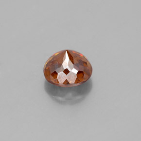Sfalerite naturale arancione da 1,39 ct, taglio rotondo, SI