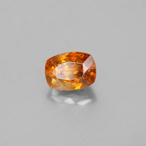 Sfalerite naturale arancione da 1,09 ct, taglio a cuscino, SI