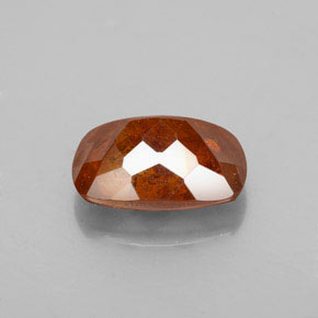 Sfalerite naturale arancione da 3,70 ct, taglio a cuscino, SI