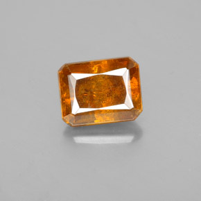 Sfalerite Arancio Medio naturale da 2.15 ct, Taglio smeraldo, SI
