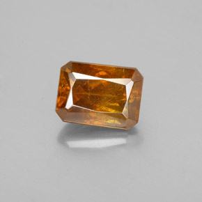 Sfalerite Arancio Medio naturale da 2.17 ct, Taglio smeraldo, SI