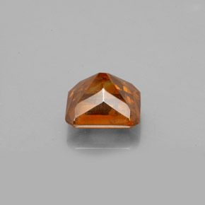 Sfalerite Arancione rossastra naturale da 1.96 ct, Taglio smeraldo, SI
