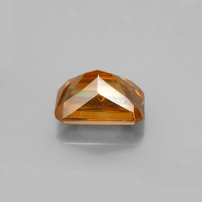 Sfalerite naturale arancione da 2,23 ct, taglio smeraldo, VS-SI